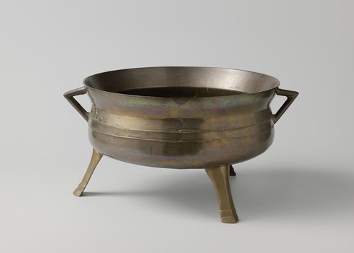 Kookpot van brons met gietersinitialen I.F.H. by anonymous