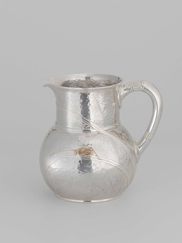 Water jug with plant and floral motifs