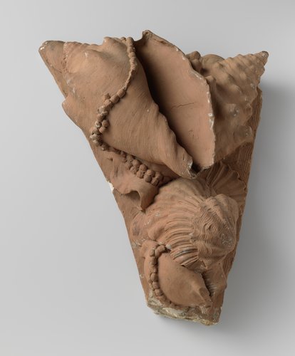 Model for a Spandrel Ornament with Ten Shells and a String of Pearls, for the Amsterdam Town Hall (now Royal Palace) at Dam Square