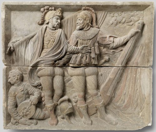 Soldiers at an Encampment by anonymous