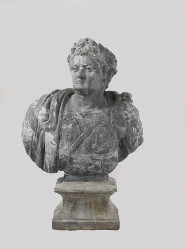 Buste van Titus Flavius Domitianus (51-96) by Bartholomeus Eggers