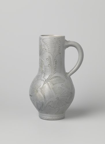 Jug with flowering plants by anonymous