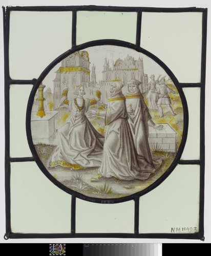 Ruit met Susanna en de oude mannen by anonymous