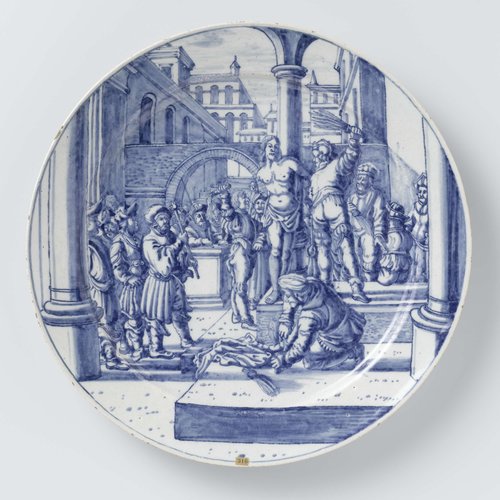 Bord met de geseling van Jezus