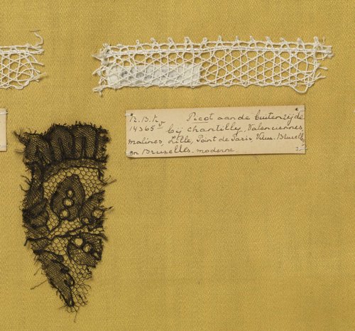 Staal kloskant met grove draad als voorbeeld van een picotrand by anonymous