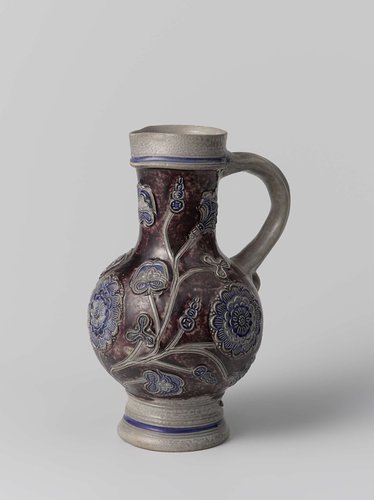 Jug with floral scrolls by anonymous