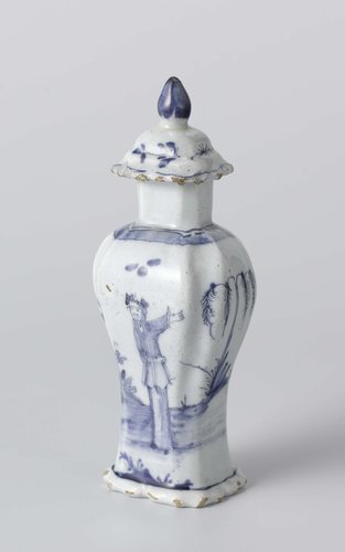Two small lidded jars