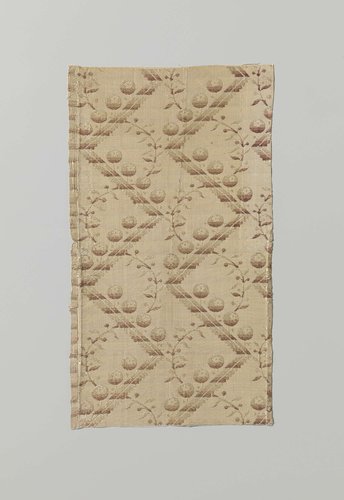 Fragment veelkleurig zijdeweefsel by anonymous