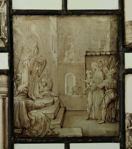 Ruit met Christus voor Pilatus by anonymous
