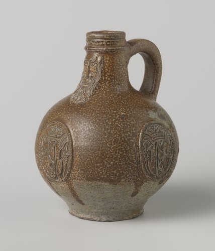Jug (Bartmann jug) with the coat of arms of Amsterdam by anonymous