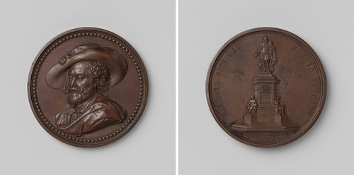 Oprichting van een standbeeld voor de schilder Pieter Paul Rubens te Antwerpen, penning geslagen op last van de stad Antwerpen