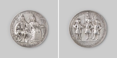 Viering van de kroning van Willem III en Maria te Amsterdam by anonymous