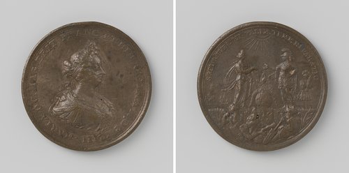 Aanbreken van een nieuw tijdperk, ter ere van Maria II Stuart, koningin van Engeland