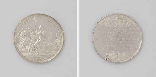 Voltooiing van de fontein op de Vismarkt te Leiden
