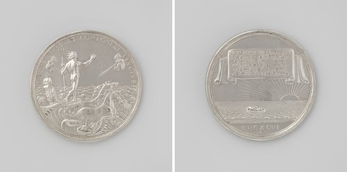 Stillen van het aansprekersoproer te Amsterdam, penning aan de gewapende burgers vereerd
