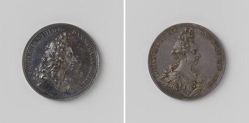 Frederik IV en Louisa, koning en koningin van Denemarken