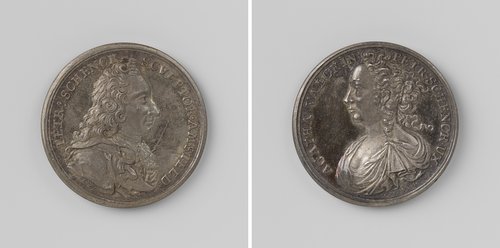 Petrus Schenck, graveur en boekverkoper te Amsterdam en zijn vrouw Agatha Valck.