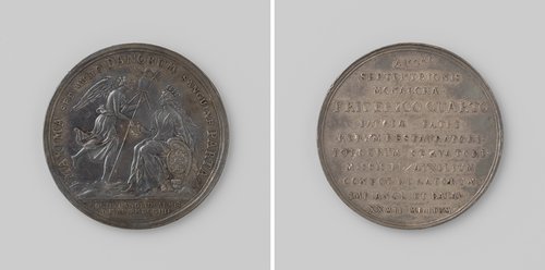 Slag bij Blenheim, ter ere van de hulptroepen, gezonden door Frederik IV van Denemarken by anonymous