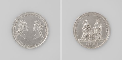 Huwelijk van Karel III van Spanje met Elisabeth Christina van Braunschweig en Lueneburg by anonymous
