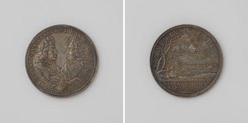 Slag bij Malplaquet, ter ere van de hertog van Marlborough en Eugenius, hertog van Savoye