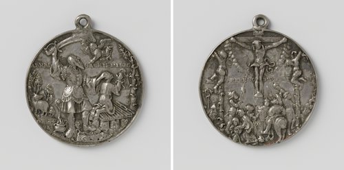 Offer van Isaak en kruisiging