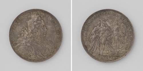 Gelukkige aankomst van Karel VI in Duitsland