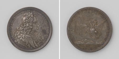 Gelukkige aankomst van Karel VI in Duitsland