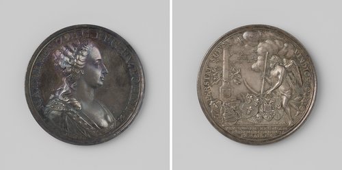 Kroning van Maria Theresia tot koningin van Bohemen te Praag by Nicolaas van Swinderen