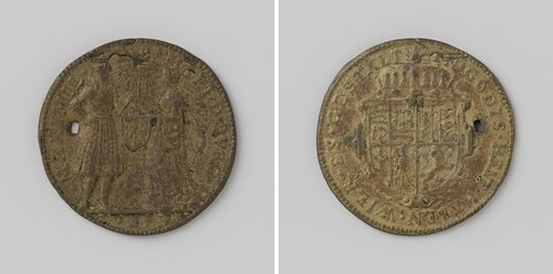 Huwelijk van Maximiliaan, aartshertog van Oostenrijk met Maria, hertogin van Bourgondie by anonymous