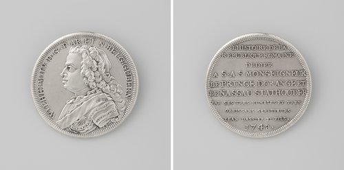 l'Histoire de la Republique romaine, het penningwerk van Jean Dassier en zijn zoon, opgedragen aan Willem IV