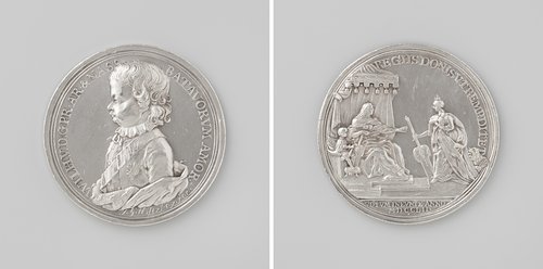 Anna van Hannover, weduwe van Willem IV, regentes over de Nederlanden tijdens de minderjarigheid van Willem V by Johan George Holtzhey