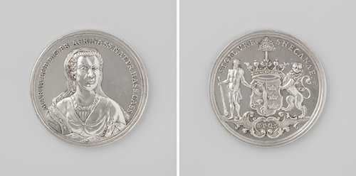 Maria Louise, prinses van Oranje-Nassau, penning geslagen op last van de stad Sneek