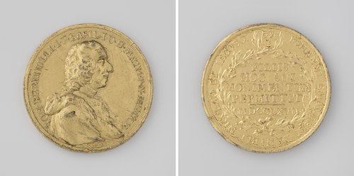 Johannes Bernouilli, wiskundige te Basel, penning geslagen op last van zijn vijf zonen by Johann Ulrich Samson