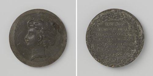 Eerbetoon aan de Franse vice-admiraal De Suffren door de VOC