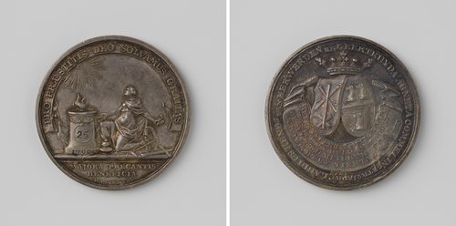 Vijfentwintigjarig huwelijk van Claudius Henricus van Herwerden en Geertruyda Agneta Commelin