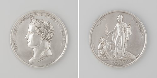 Vrede van Amiens, ter ere van Napoleon Bonaparte, premier consul van Frankrijk