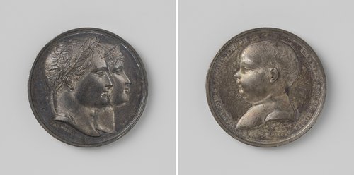 Geboorte van Napoleon Frans Karel Jozef, zoon van Napoleon I Bonaparte en Marie Louise, keizer en keizerin der Fransen