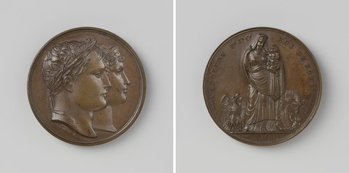 Geboorte van Napoleon Frans Karel Jozef, zoon van Napoleon I Bonaparte en Marie Louise, keizer en keizerin der Fransen