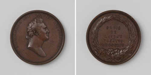 Eerste vrede van Parijs tussen Frankrijk en de geallieerden, ter ere van Alexander I, tsaar van Rusland