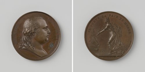 Restauratie van de Bourbons op de Franse troon, ter ere van Lodewijk XVIII, koning van Frankrijk