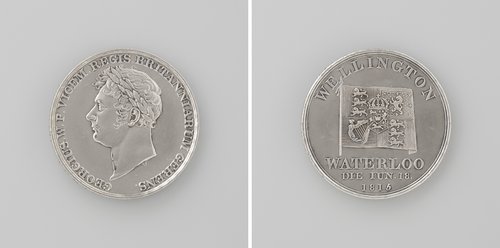 Inwijding van de Waterloo-brug te Londen, ter ere van George, prins-regent van Engeland