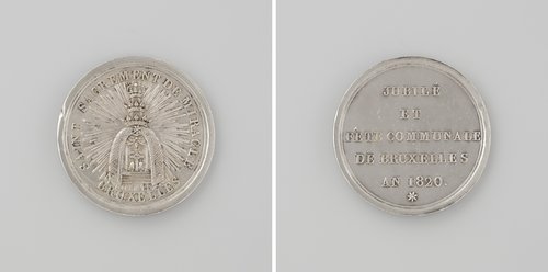 Vierhonderdenvijftigjarige herdenking van het wonder van de mishandelde misbroden te Brussel by anonymous
