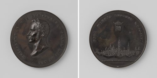 Aanleg van nieuwe vestingswerken te Bergen in Henegouwen, ter ere van Willem I Frederik, koning der Nederlanden by anonymous