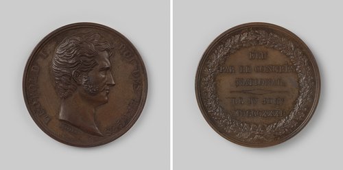 Leopold van Saksen-Coburg door het Nationaal Congres verkozen tot koning van België