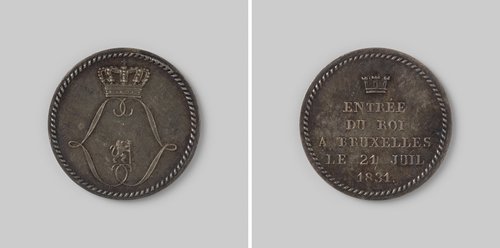 Intocht van Leopold van Saksen-Coburg te Brussel