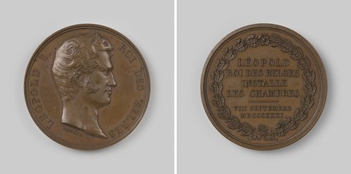 Eerste zitting van de volksvertegenwoordiging, ter ere van Leopold I, koning der Belgen