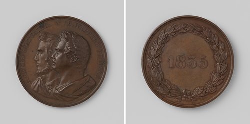 Gustave Wappers, schilder te Antwerpen en Willem Geefs, beeldhouwer