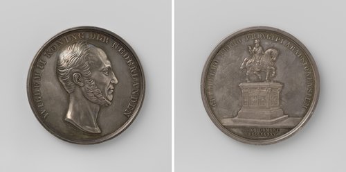 Oprichting van een standbeeld voor Willem I, prins van Oranje, ter ere van Willem II, koning der Nederlanden by Alfred Emile O'Hara de Nieuwerkerke
