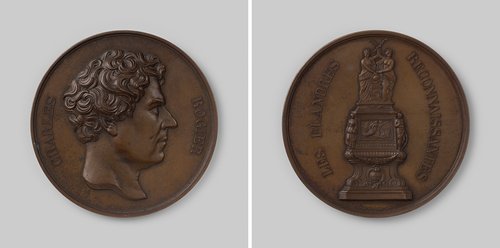 Oprichting van een standbeeld voor Charles Rogier