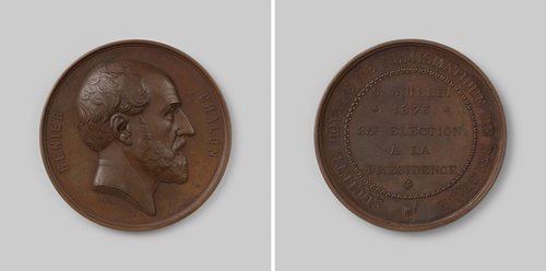 Renier Chalon, voor de vijfentwintigste maal tot voorzitter van de Societe Royale de Numismatique de Belgique gekozen
